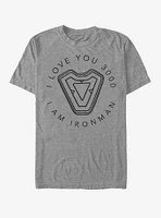 Marvel Iron Man Man's Heart T-Shirt
