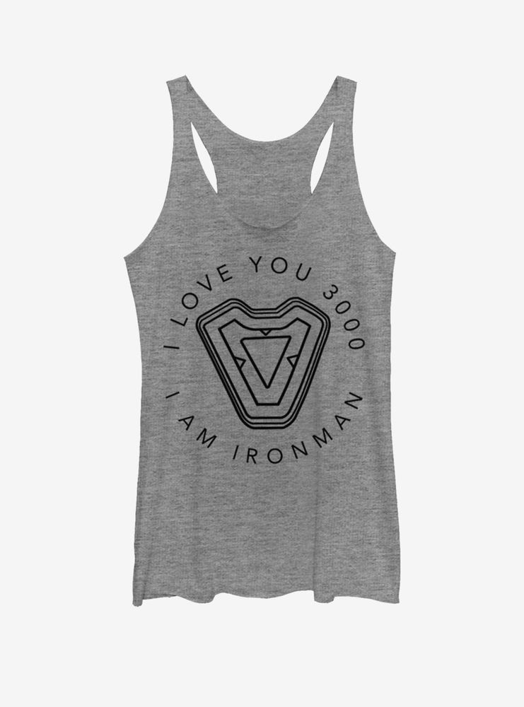 Marvel Iron Man Man's Heart Womens Tank Top