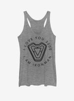 Marvel Iron Man Man's Heart Womens Tank Top