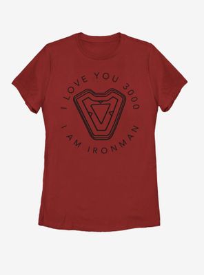 Marvel Iron Man Man's Heart Womens T-Shirt