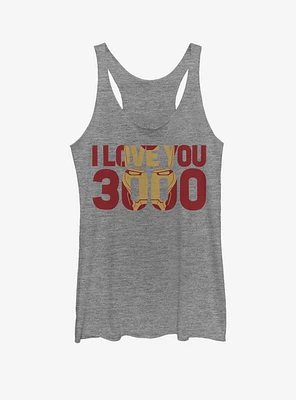 Marvel Iron Man Love You 3000 Womens Tank Top