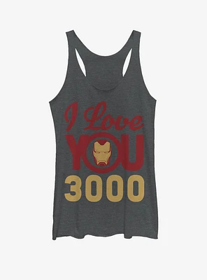 Marvel Iron Man Love You 3000 Icon Face Womens Tank Top