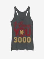 Marvel Iron Man Love You 3000 Icon Face Womens Tank Top