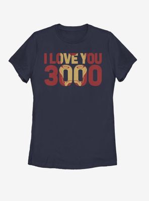 Marvel Iron Man Love You 3000 Womens T-Shirt