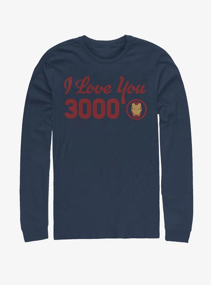 Marvel Iron Man Love You Icon Long-Sleeve T-Shirt