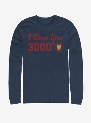 Marvel Iron Man Love You Icon Long-Sleeve T-Shirt