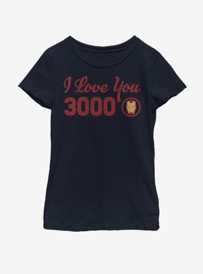 Marvel Iron Man Love You Icon Youth Girls T-Shirt