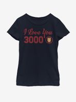 Marvel Iron Man Love You Icon Youth Girls T-Shirt