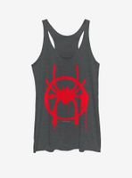Marvel Spider-Man : Into The Spiderverse Miles Symbol Womens Tank Top
