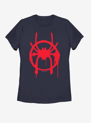 Marvel Spider-Man : Into The Spiderverse Miles Symbol Womens T-Shirt