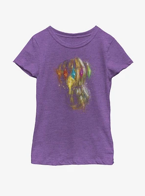 Marvel Spider-Man Painting Glove Youth Girls T-Shirt
