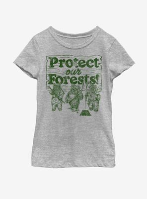 Star Wars Protect Our Forests Youth Girls T-Shirt