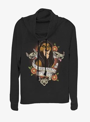 Disney The Lion King Surrounded Cowlneck Long-Sleeve Womens Top