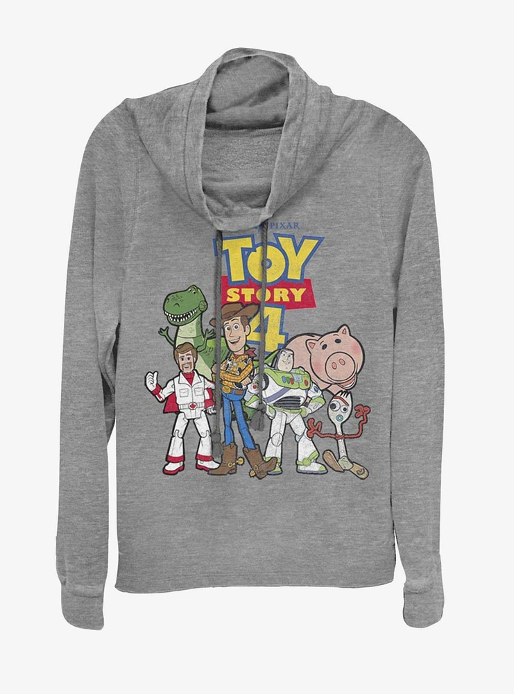 Disney Pixar Toy Story 4 Crew Cowlneck Long-Sleeve Womens Top