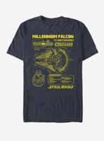 Star Wars Falcon Schematic T-Shirt