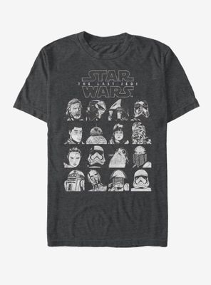 Star Wars Last Jedi Grid T-Shirt