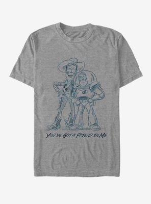 Disney Pixar Toy Story Sketch Friends T-Shirt
