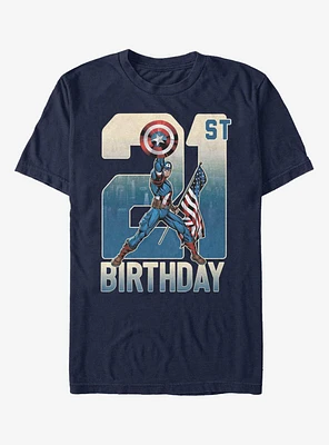 Marvel Captain America 21st Birthday T-Shirt