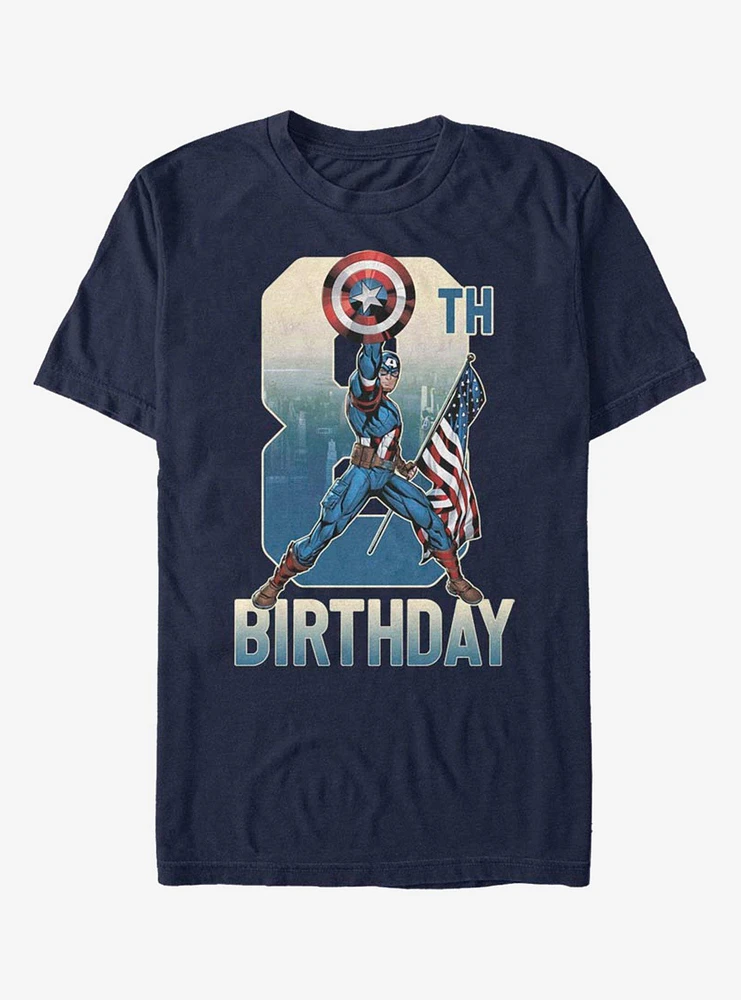 Marvel Captain America 8th Birthday T-Shirt