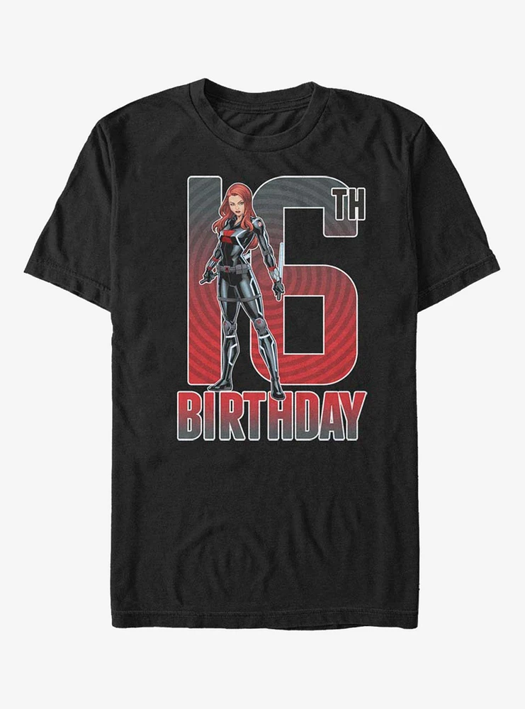 Marvel Black Widow 16th Birthday T-Shirt