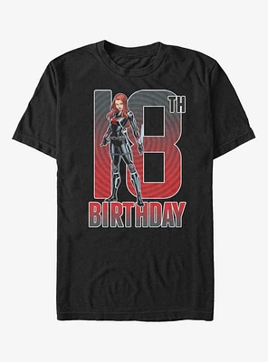 Marvel Black Widow 18th Birthday T-Shirt