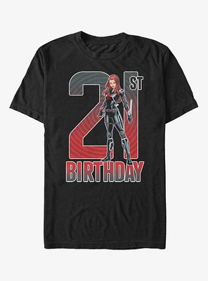 Marvel Black Widow 21st Birthday T-Shirt