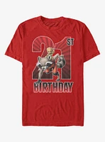 Marvel Guardians Of The Galaxy Groot 21st Birthday T-Shirt