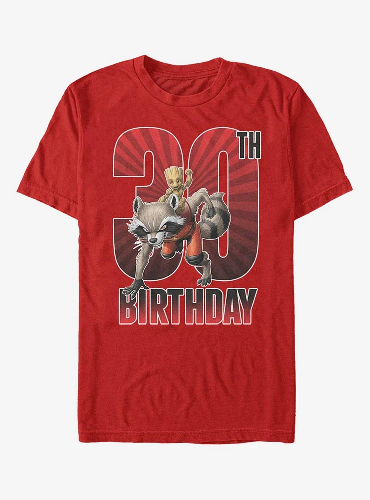 Marvel Guardians Of The Galaxy Groot 30st Birthday T-Shirt