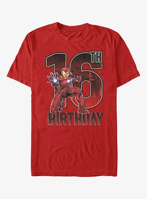 Marvel Iron Man 16th Birthday T-Shirt