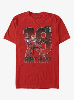 Marvel Iron Man 18th Birthday T-Shirt
