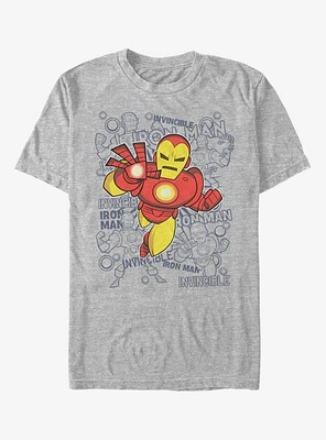 Marvel Iron Man Retro Toss T-Shirt