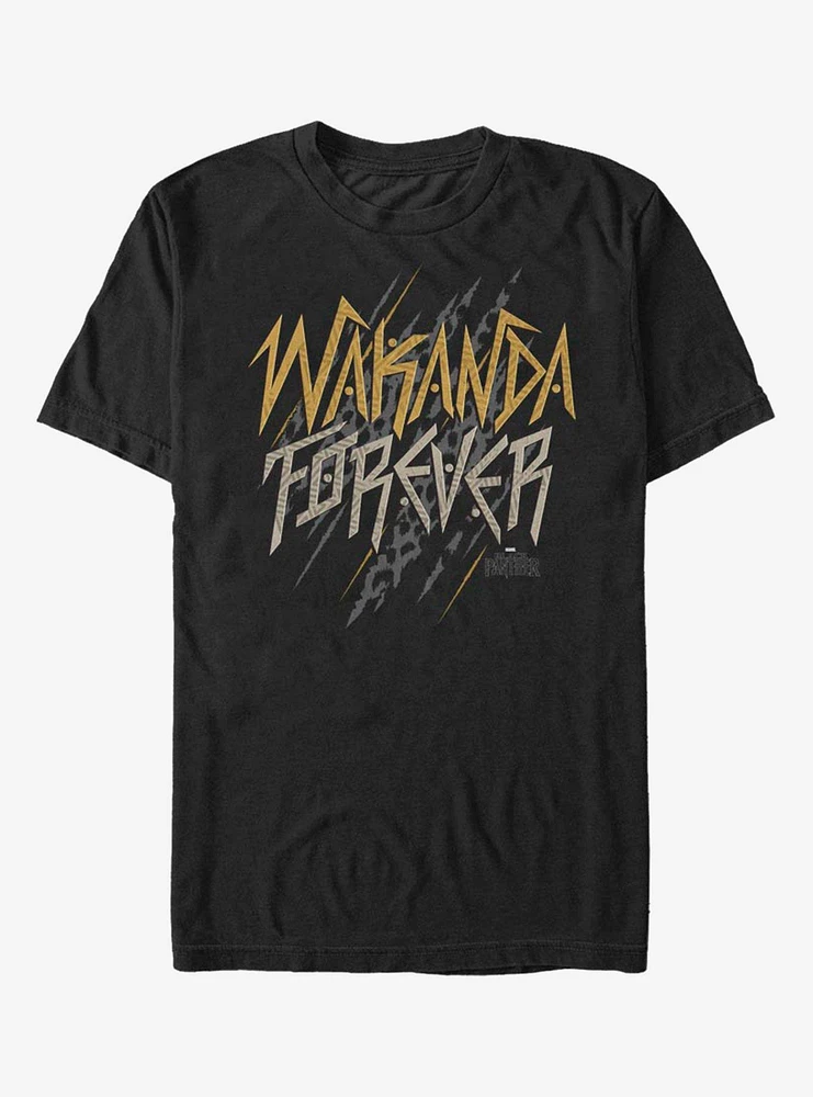 Marvel Black Panther Wakanda Slant Forevs T-Shirt