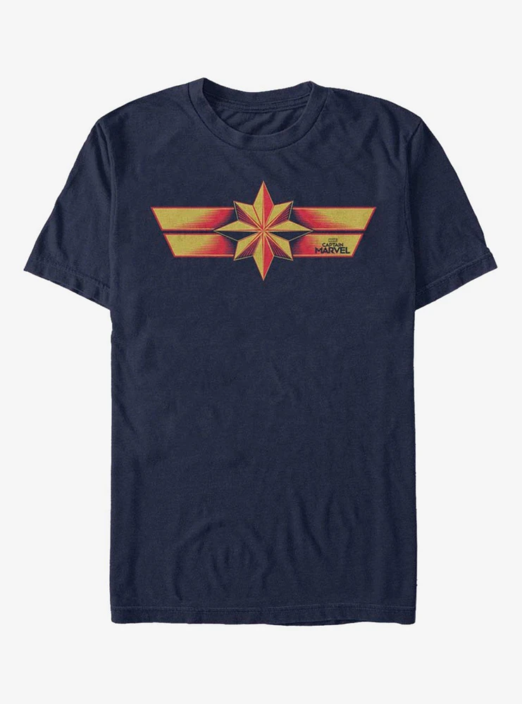 Marvel Captain Capt. Gold Emblem T-Shirt