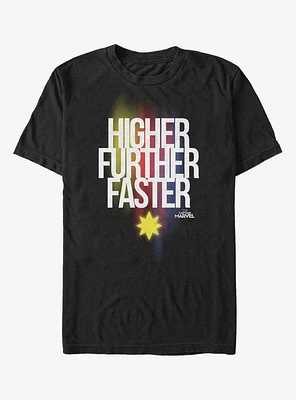 Marvel Captain Higher Further Faster T-Shirt
