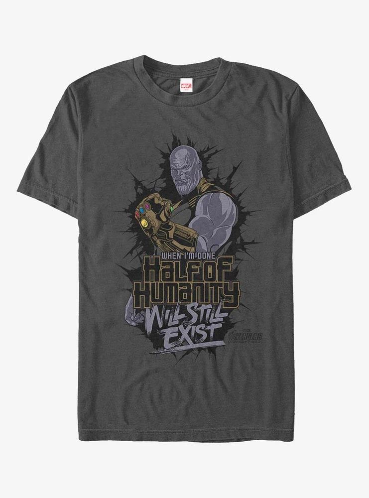 Marvel Avengers Half Of Humanity T-Shirt