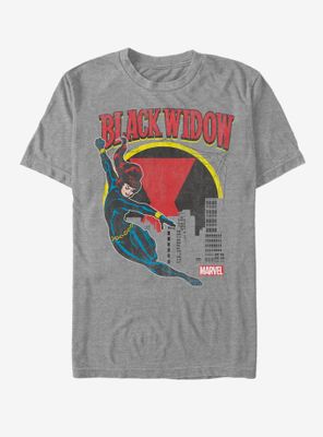 Marvel Avengers Black Widow Comic Pose T-Shirt
