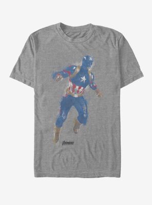 Marvel Avengers: Endgame Captain America Paint T-Shirt