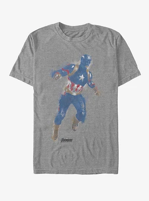 Marvel Avengers: Endgame Captain America Paint T-Shirt