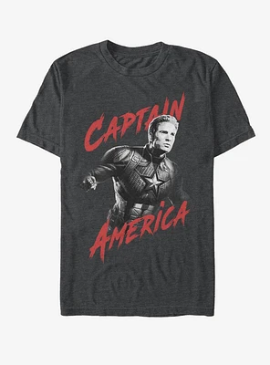 Marvel Avengers: Endgame High Contrast Captain America T-Shirt