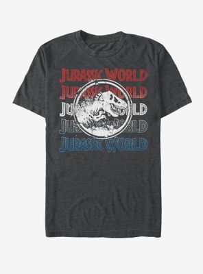 Jurassic World Logo Repeat T-Shirt