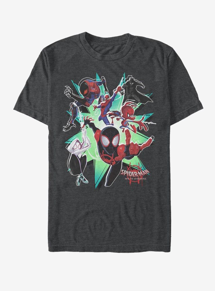 Marvel Spider-Man: Into The Spiderverse Group T-Shirt