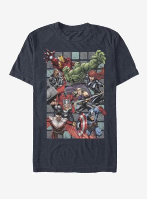 Marvel Avengers Assemble Squares T-Shirt