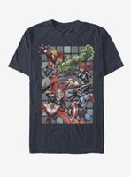Marvel Avengers Assemble Squares T-Shirt