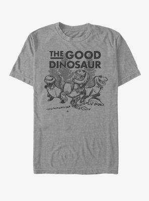 Disney Pixar The Good DInosaur Sketchy Dinos T-Shirt