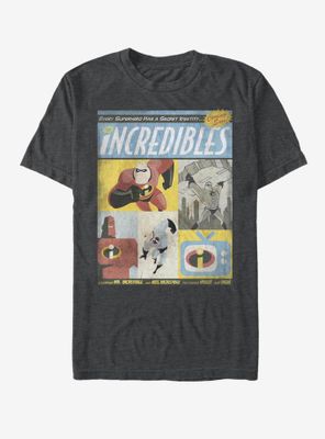Disney Pixar The Incredibles Box Comic T-Shirt