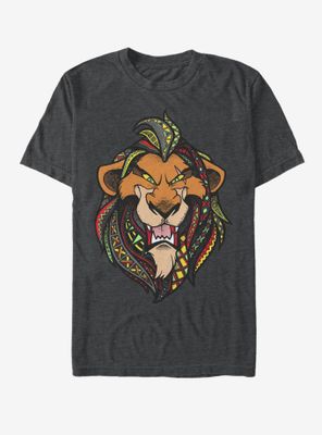 Disney The Lion King Scar Pattern T-Shirt