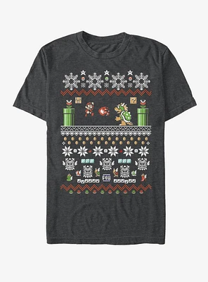 Nintendo Super Mario Christmas Stack T-Shirt