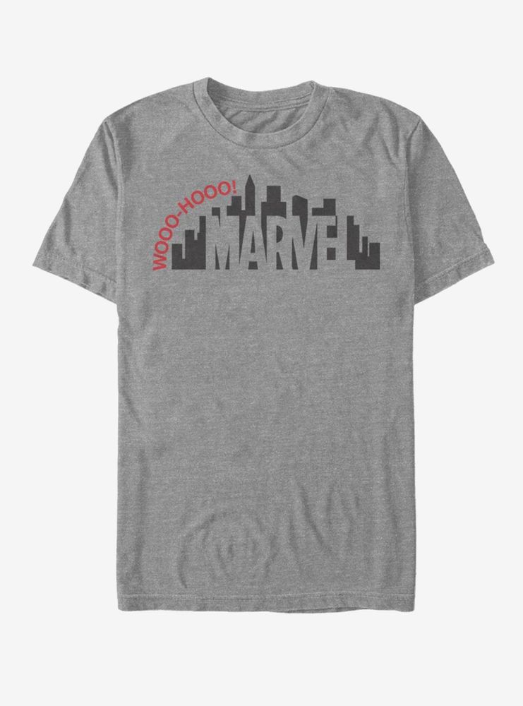 Marvel Spider-Man Skyline Logo T-Shirt