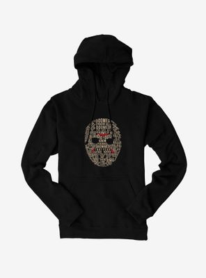 Friday The 13th Jason Script Mask Hoodie