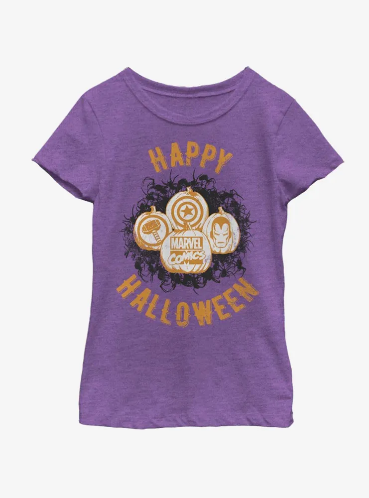 Marvel Avengers Pumpkins Youth Girls T-Shirt